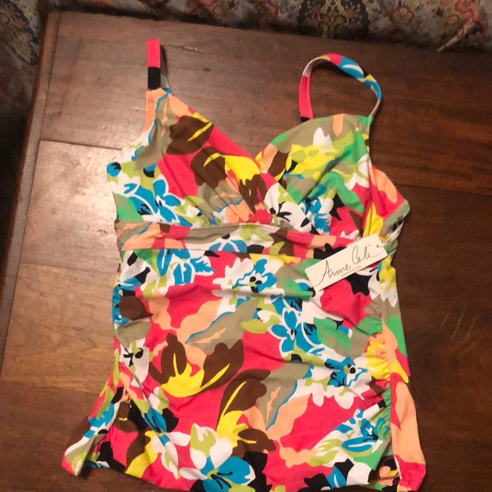 Anne Cole Multicolor Floral Swimsuit Top